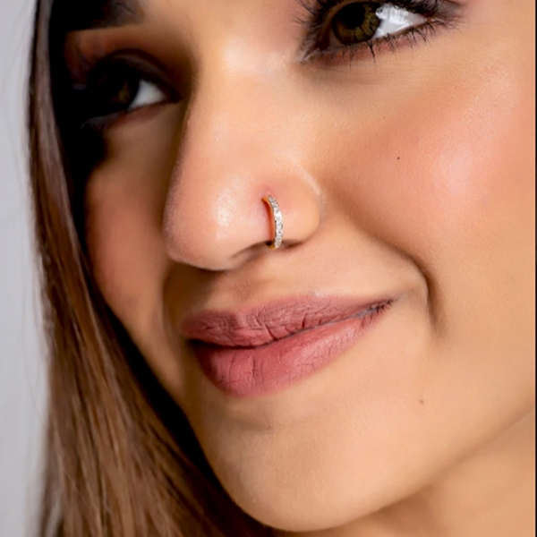 American Diamond Hoop Fashion Nose Ring