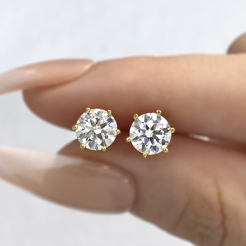 American Diamond Goldmix Hoop Earring