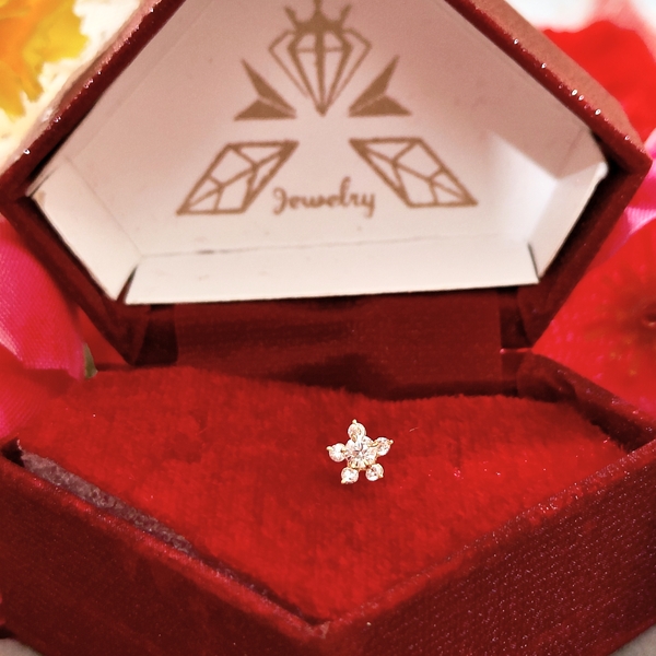 American Diamond 6 Stone Bunoful Nosepin