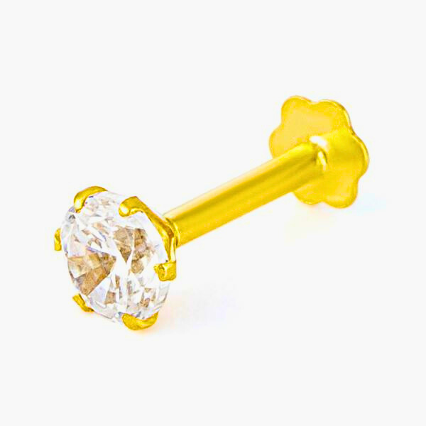 American Diamond One Stone Nose Pin