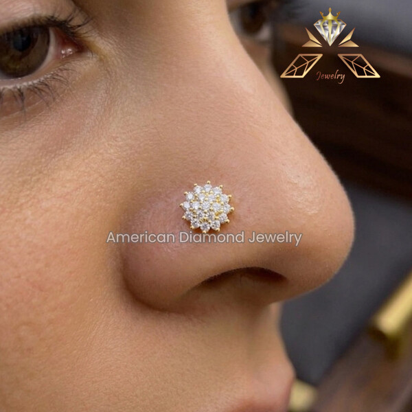 American Diamond 19 Stone  Nosepin